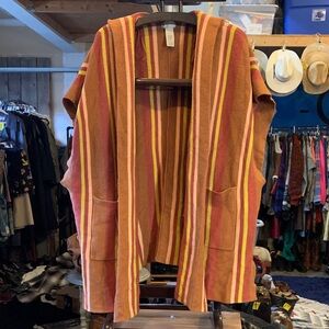 Striped Orange and Red Women's Jacket